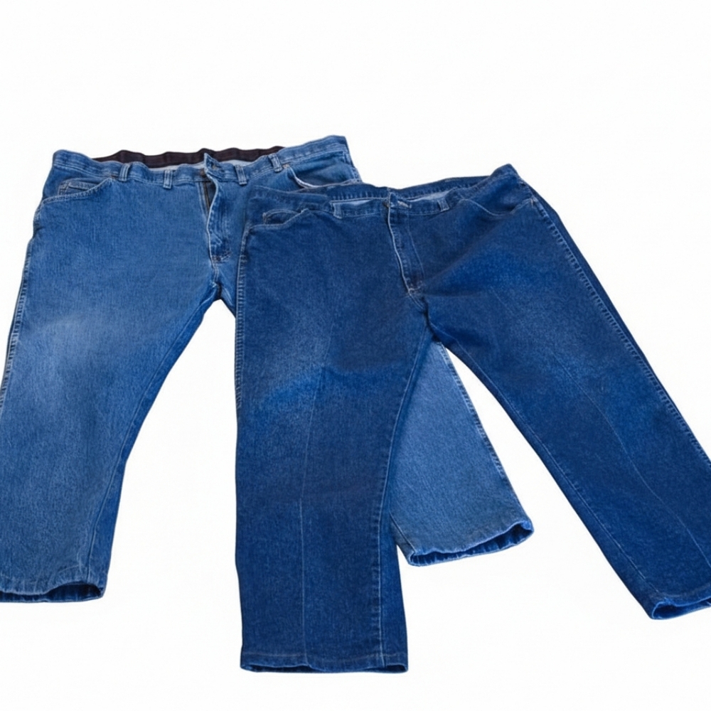 Bundle Wrangler Cotton Men's Blue Jeans SIZE 44\30 & 42\30